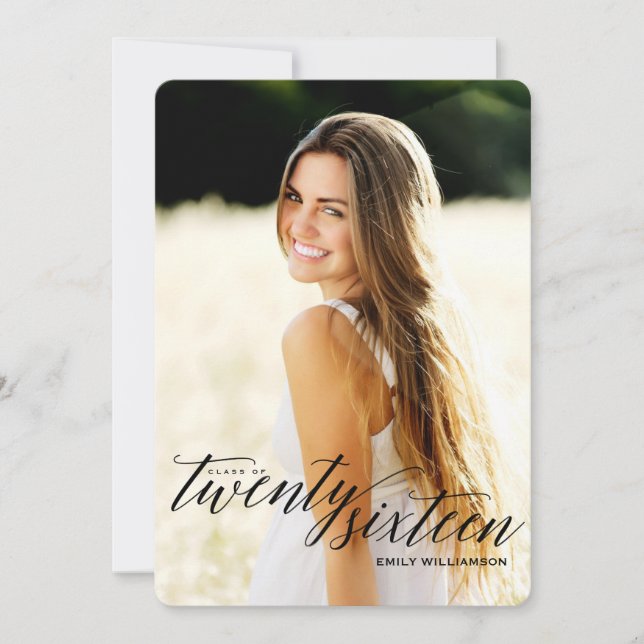 Classe de 2016 Photo Graduation Party Invitation (Devant)