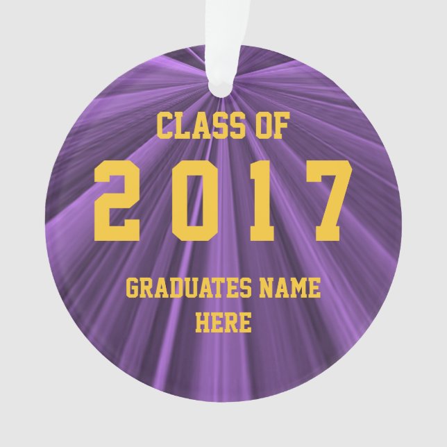 Classe de 2017 pourpres et d'ornement d'or par (devant)