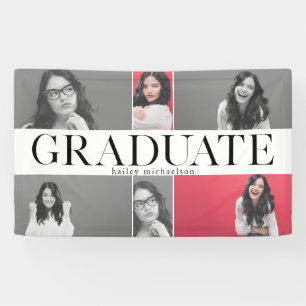 Classe de 2018 Graduation Photo Collage Bannière