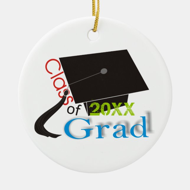 Classe de 2020 Grad Graduation cap ornements perso (Devant)