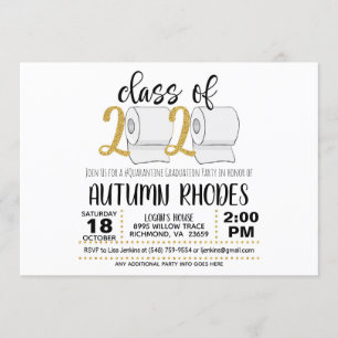 Classe de 2020 Graduation Invitation - Funny TP GG