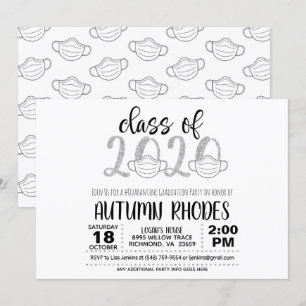 Classe de 2020 Graduation Invitation - Masque Visa