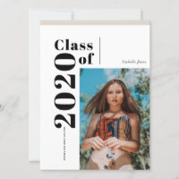 Classe de 2020 Minimaliste Photo Graduation