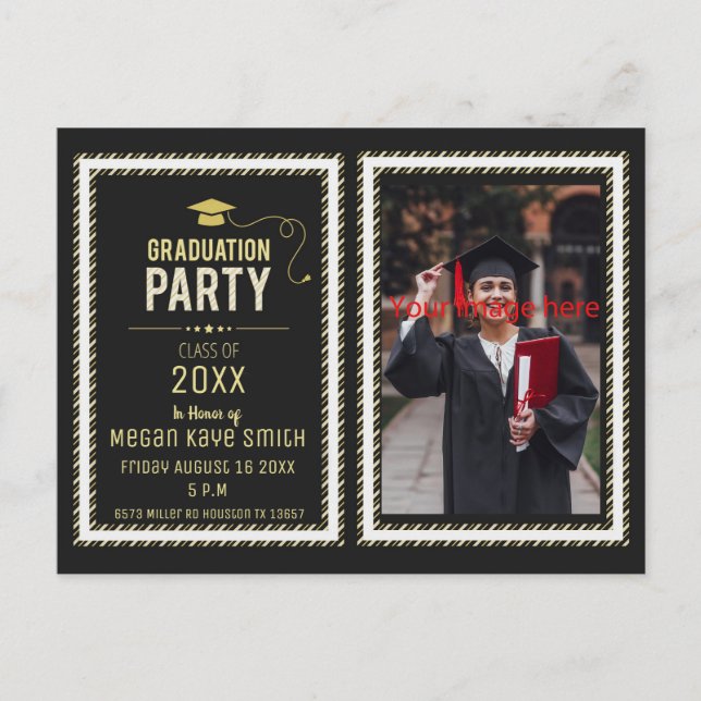 Classe de 2021 Graduation Party Carte postale (Devant)