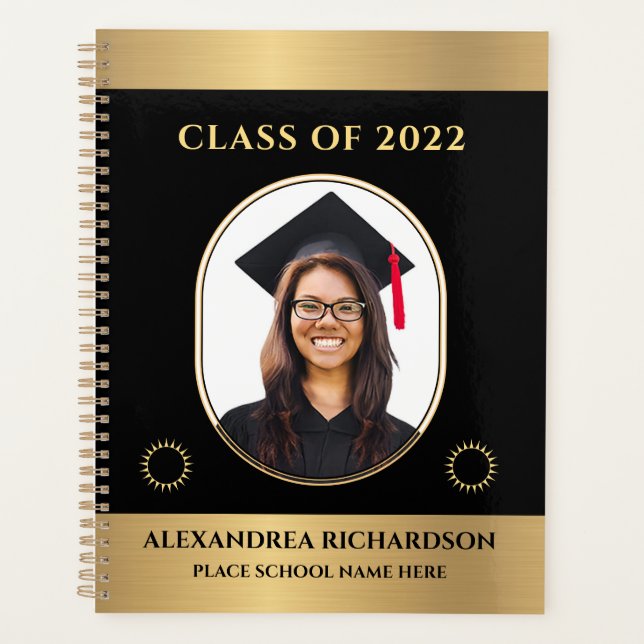 Classe de 2022 Grad Student Senior Photo Custom (Devant)