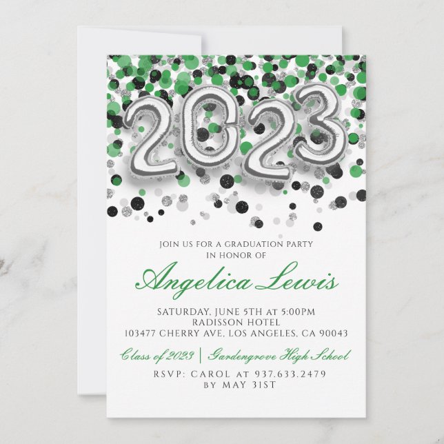 Classe de 2023 Graduation Party Invitation (Devant)