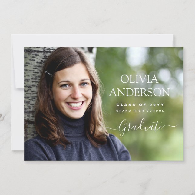 Classe de 2023 Photo Graduation Faire-part (Devant)