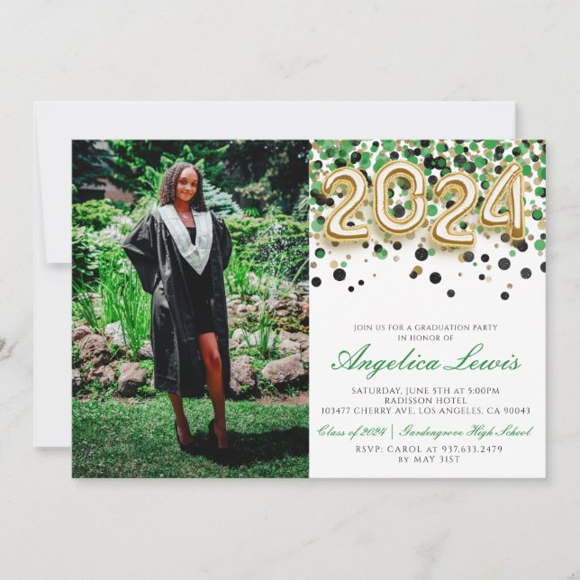 Classe de 2024 Graduation Party Invitation (Devant)
