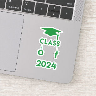 Classe de 2024 - Sticker Green Graduation
