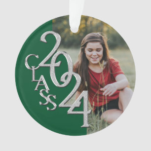 Classe de 2024 Vert et argent avec photo