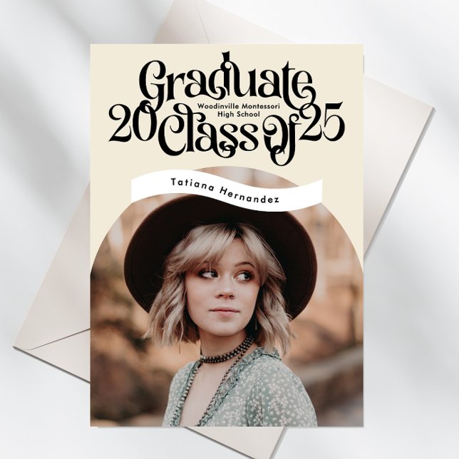Classe de 2025 Faire-part de fin d'études secondai (Créateur téléchargé)