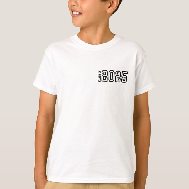Classe de 2025 t-shirt de remise de diplômes pour  (Devant)