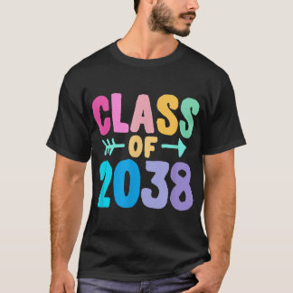 Classe de 2038 Graduation Grow With Me T-Shirt