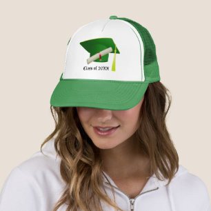 Classe de 20XX Graduation Casquette vert et Casque
