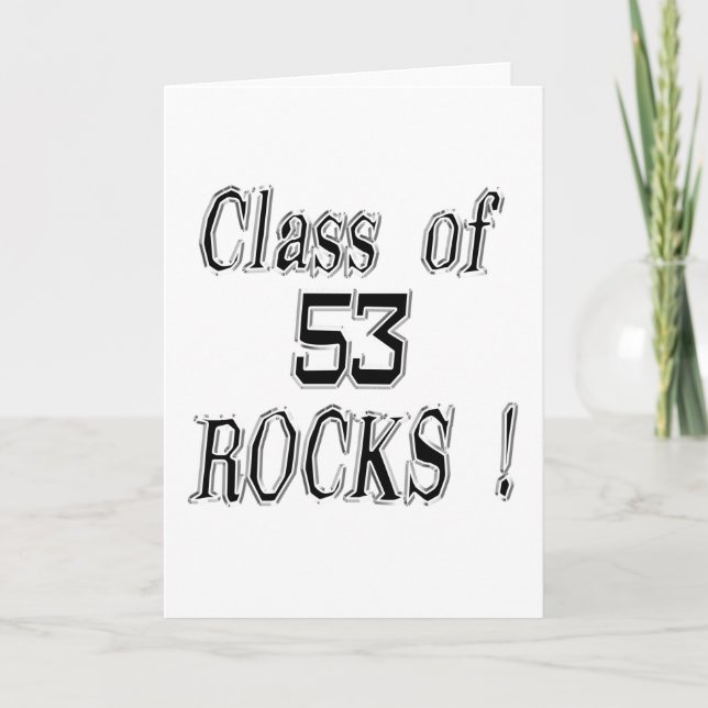 Classe de '53 Rocks ! Carte de vœux (Devant)