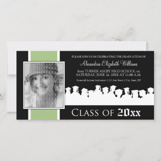 Classe de [ANNÉE] Faire-part de graduation : sauge