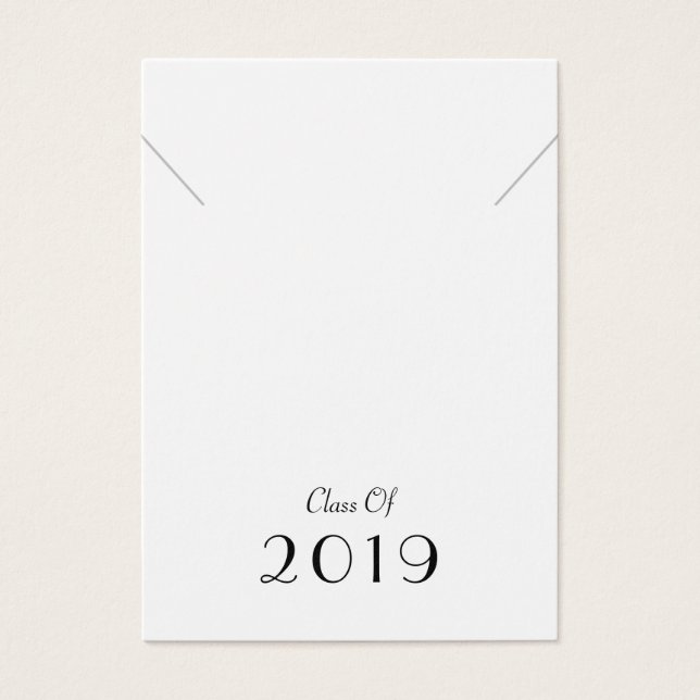 Classe de collier de fin d'études 2019 Carte d'aff (Devant)