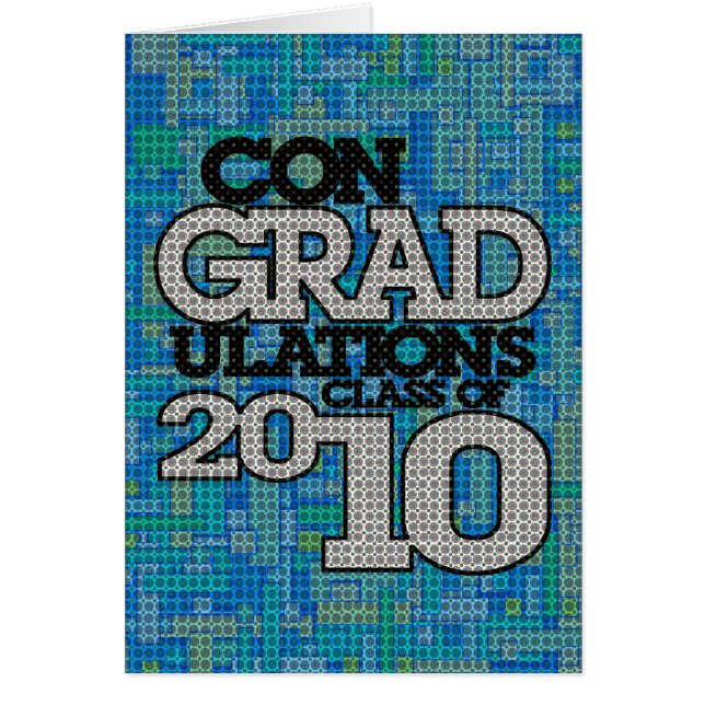 classe de conGRADulations de carte de 2010 bleus (Devant)