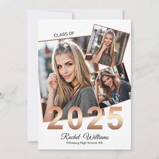 Classe de Faire-part de la fête des diplômés 2025 (Devant)