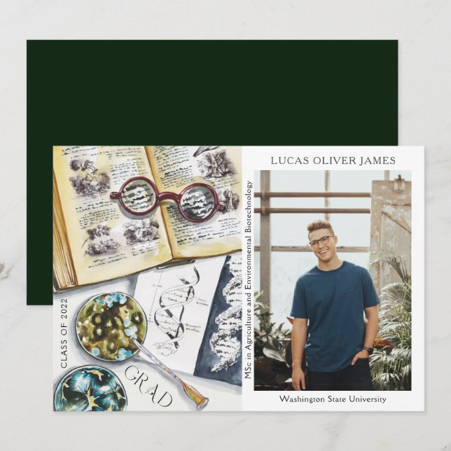 Classe de fin d'études de 2022 Sciences De l'envir (Devant / Derrière)