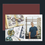 Classe de fin d'études de 2022 Sciences De l'envir<br><div class="desc">Classe de graduation de 2022 Science De l'environnement Médicale Foresterie Agriculture Grad Photo Faire-part présente une aquarelle d'un milieu de travail biologiste qui comprend des lunettes, des livres, des boîtes de Pétri de laboratoire, des microbes, une pipette, des virus et plus encore. Le texte "Grad", votre qualification, votre nom, l'année...</div>