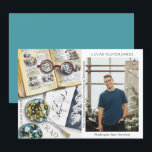 Classe de fin d'études de 2022 Sciences De l'envir<br><div class="desc">Classe de graduation de 2022 Science De l'environnement Médicale Foresterie Agriculture Grad Photo Faire-part présente une aquarelle d'un milieu de travail biologiste qui comprend des lunettes, des livres, des boîtes de Pétri de laboratoire, des microbes, une pipette, des virus et plus encore. Le texte "Grad", votre qualification, votre nom, l'année...</div>