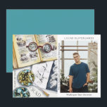 Classe de fin d'études de 2022 Sciences De l'envir<br><div class="desc">Classe de graduation de 2022 Science De l'environnement Médicale Foresterie Agriculture Grad Photo Faire-part présente une aquarelle d'un milieu de travail biologiste qui comprend des lunettes, des livres, des boîtes de Pétri de laboratoire, des microbes, une pipette, des virus et plus encore. Le texte "Grad", votre qualification, votre nom, l'année...</div>