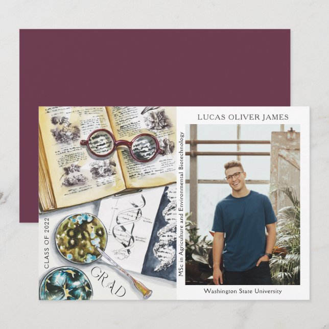 Classe de fin d'études de 2022 Sciences De l'envir (Devant / Derrière)