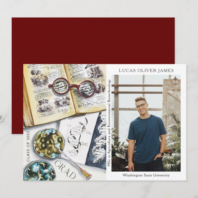 Classe de fin d'études de 2022 Sciences De l'envir (Devant / Derrière)