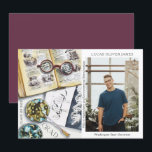 Classe de fin d'études de 2022 Sciences De l'envir<br><div class="desc">Classe de graduation de 2022 Science De l'environnement Médicale Foresterie Agriculture Grad Photo Faire-part présente une aquarelle d'un milieu de travail biologiste qui comprend des lunettes, des livres, des boîtes de Pétri de laboratoire, des microbes, une pipette, des virus et plus encore. Le texte "Grad", votre qualification, votre nom, l'année...</div>