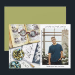 Classe de fin d'études de 2022 Sciences De l'envir<br><div class="desc">Classe de graduation de 2022 Science De l'environnement Médicale Foresterie Agriculture Grad Photo Faire-part présente une aquarelle d'un milieu de travail biologiste qui comprend des lunettes, des livres, des boîtes de Pétri de laboratoire, des microbes, une pipette, des virus et plus encore. Le texte "Grad", votre qualification, votre nom, l'année...</div>