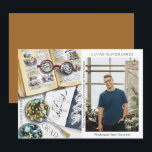 Classe de fin d'études de 2022 Sciences De l'envir<br><div class="desc">Classe de graduation de 2022 Science De l'environnement Médicale Foresterie Agriculture Grad Photo Faire-part présente une aquarelle d'un milieu de travail biologiste qui comprend des lunettes, des livres, des boîtes de Pétri de laboratoire, des microbes, une pipette, des virus et plus encore. Le texte "Grad", votre qualification, votre nom, l'année...</div>