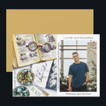 Classe de fin d'études de 2022 Sciences De l'envir<br><div class="desc">Classe de graduation de 2022 Science De l'environnement Médicale Foresterie Agriculture Grad Photo Faire-part présente une aquarelle d'un milieu de travail biologiste qui comprend des lunettes, des livres, des boîtes de Pétri de laboratoire, des microbes, une pipette, des virus et plus encore. Le texte "Grad", votre qualification, votre nom, l'année...</div>