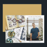 Classe de fin d'études de 2022 Sciences De l'envir<br><div class="desc">Classe de graduation de 2022 Science De l'environnement Médicale Foresterie Agriculture Grad Photo Faire-part présente une aquarelle d'un milieu de travail biologiste qui comprend des lunettes, des livres, des boîtes de Pétri de laboratoire, des microbes, une pipette, des virus et plus encore. Le texte "Grad", votre qualification, votre nom, l'année...</div>