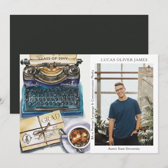 Classe de fin d'études de 2022 Sciences humaines É (Devant / Derrière)