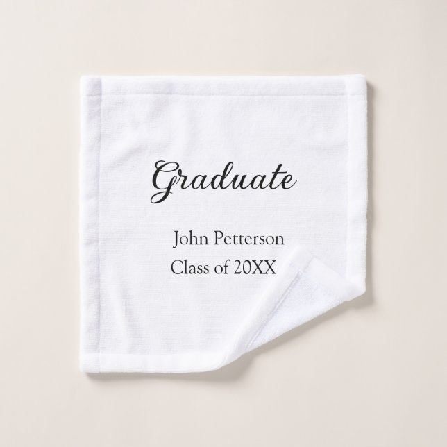 Classe de fin d'études de 20XX simple graduation m (Gant de toilette)