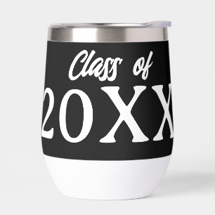 Classe de fin d'études noir et blanc personnalisée