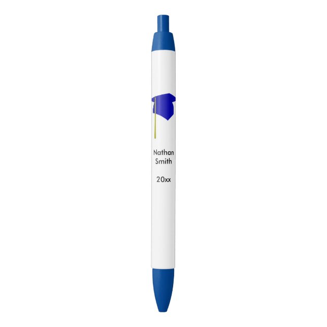 Classe de graduation personnalisée Stylos bleu jau (devant Vertical)
