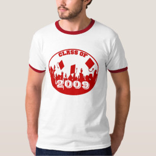 Classe de Graduation Rouge de T-shirt 2009 2010