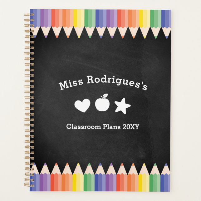 Classe de professeur colorée et amusante personnal (Devant)