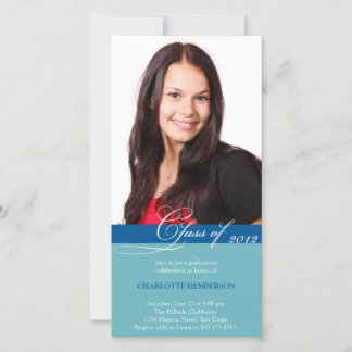 Classe de script bleu turquoise de faire-part de g