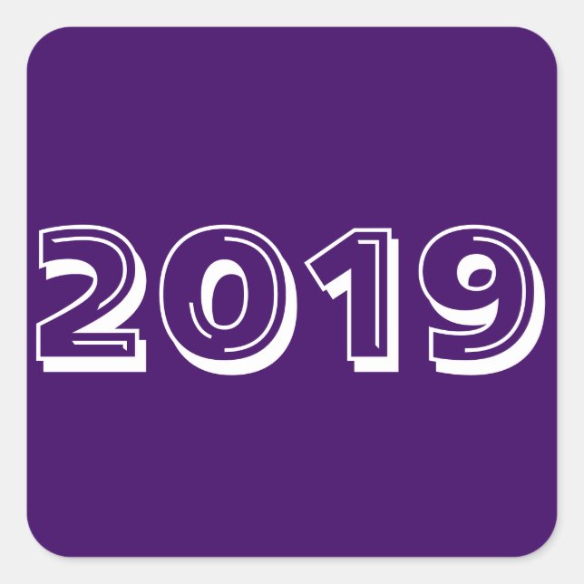 Classe de Sticker Carré violet 2019 par Janz (Devant)
