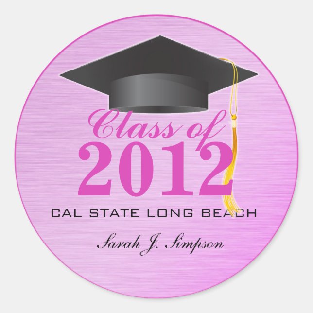 Classe de Stickers 2012 (Rose) (Devant)