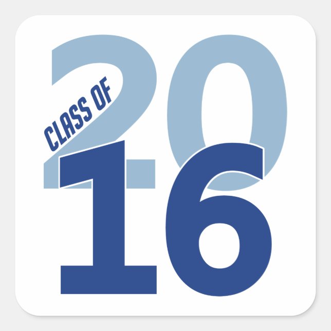 Classe de stickers 2016, personnalisable (Devant)