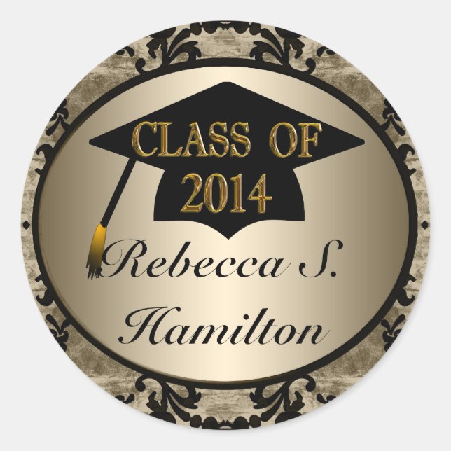Classe De Stickers Vintage Gold Round 2014 (Devant)