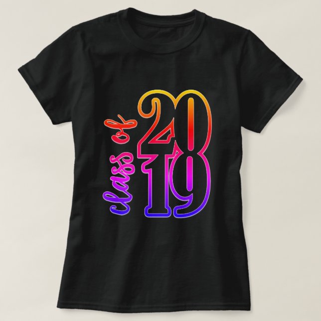 Classe De T-shirt 2019 (Design devant)