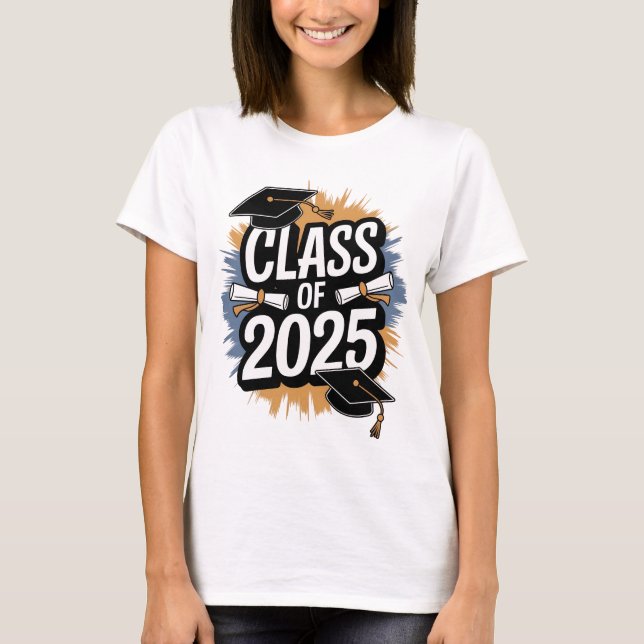 Classe de T-shirt 2025 Graduation - Année Supérieu (Devant)
