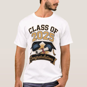 Classe de T-shirt 2025 Graduation - Année Supérieu