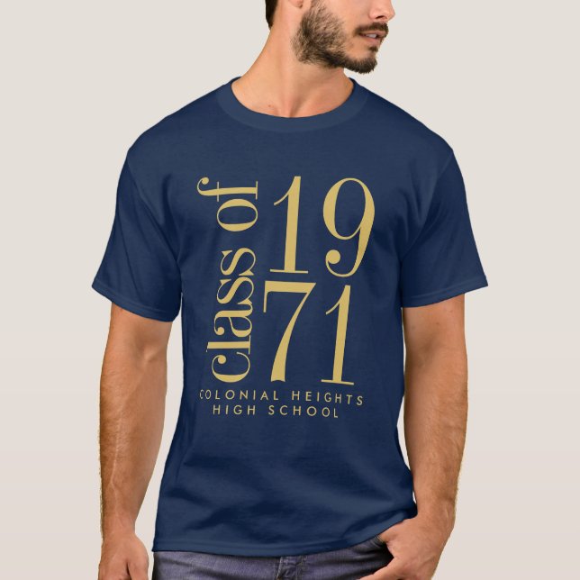 Classe de T-shirt CHHS 1971 (Devant)