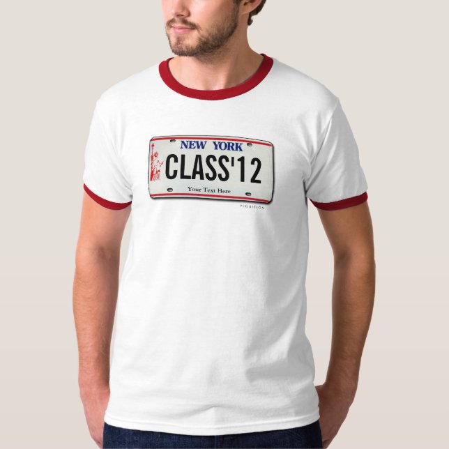 Classe de T-shirt d'obtention du diplôme de plaque (Devant)